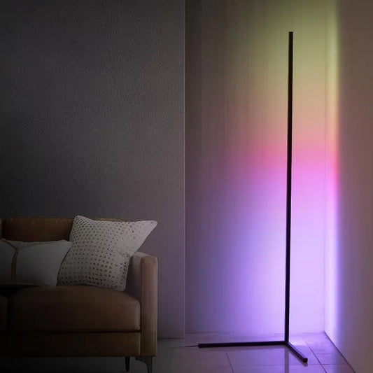 Modern Indoor Home Decor LED RGB Smart Corner Floor Lamps IP65 Rating Indoor Lighting Decorative Lighting with Stand-0