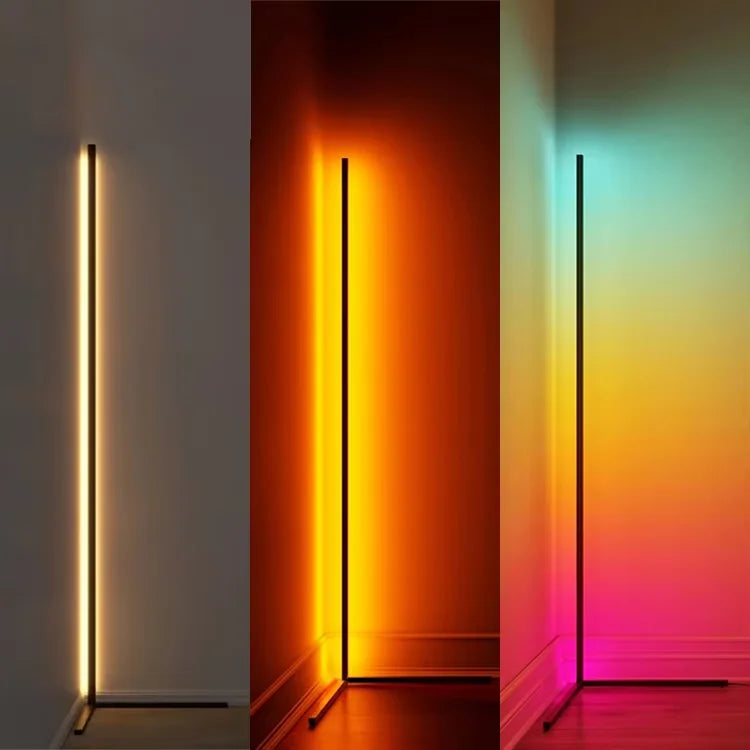 Modern Indoor Home Decor LED RGB Smart Corner Floor Lamps IP65 Rating Indoor Lighting Decorative Lighting with Stand-2